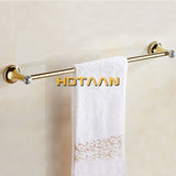 Stainless Steel Gold Color Bathroom Hardware Set Towel Rack Toilet Paper Holder