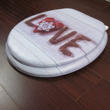 toilet lid  L0VE pattern soft toilet seat warm  high quality toilet seat