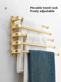 Gold All Copper Bathroom Hardware Set,Towel Rack,Paper Towel Rack,Bath