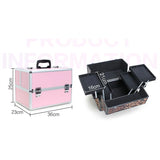 Toiletry Cosmetic Suitcase Large Professional Makeup Organizer