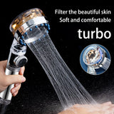 Adjustable Shower Head Turbo Pressurized ShowerHead Bathroom