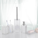 Bathroom Accessories Set  Shampoo Dispenser Toothbrush Holder Mouthwash Cup