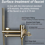 Gold Black Brass Hot and cold Bathroom Bathtub Faucet Tub Shower Set