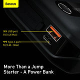 Baseus  Automotive Jump Starter Power Bank w/20000mAh 10000mAh 12V For Trucks, ATV, Motorcycle, ETC