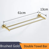 Bathroom Accessories Bath Hardware Set Golden Color Swan Toilet Paper Holder Towel Rack