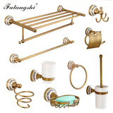 Porcelain Base Bathroom Hardware Set Towel Rack Toothbrush Holder Toilet