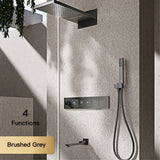 Luxury brass shower system with ceiling design, cold and hot