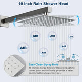 Shower Head and Handheld Showers for Bathroom the Rainfall Set Home