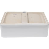 Rectangular Vessel Sink 21"x16"x6" White Bathroom Sink Countertop