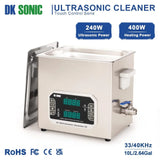 Touch type ultrasonic cleaning machine with heater, digital timer,