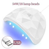 Small Nail Dryer LED Nail Lamp UV Phototherapy For Curing All Gel Nail Polish