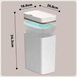 15/18L Bathroom Smart Sensor Trash Can Garbage Bucket