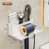 Hair Dryer Holder Wall Dryer Cradle Straightener Stand Hairdryer Organizer Box