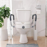 Toilet booster elevated raised raiser seat cushion