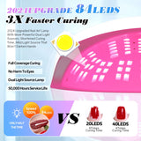 Nail Lamp For Curing Nails Gel Polish 380W Nail Dryer