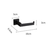 Black Bathroom Shelf kit Stainless Steel Toilet Paper Holder Towel Rack Hook Bathroom Hardwares