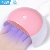 Small Nail Dryer LED Nail Lamp UV Phototherapy For Curing All Gel Nail Polish