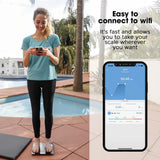 Digital Bathroom Scale with Bluetooth Connecting Body Weight