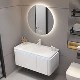 Corian skin sense one basin modern simple smart bathroom