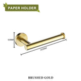 Brushed Gold Bathroom Accessories Set Hardware Kit Wall Mount Hand Towel Bar