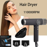 110000RPM Professional Hair Dryer Brushless Negative Ions Blow Dryer Super Powerful Wind