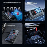 Portable Car Jump Starter & Air Pump 4 In 1 150PSI Air Compressor Power Bank