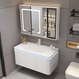 Corian skin sense one basin modern simple smart bathroom