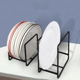 Kitchen Organizer Pot Lid Rack Plate Rack Dish Drying Rack Pot Lid Shelf Dish Rack Storage