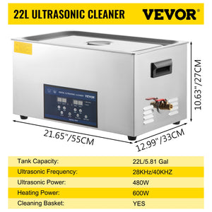 Ultrasonic Cleaner With Double-Frequence Digital Portable Washing Machine