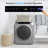 Portable Clothes Dryer, 3.5 Cu.Ft High End Front Load Tumble Laundry Dryer