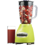 12-Speed Blender with Plastic Jar in Green BPA Free Safety Data Sheet Non-slip