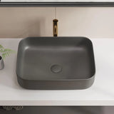 Ceramic Countertop Vessel Sink for Bathroom Vessel Sink Rectangle