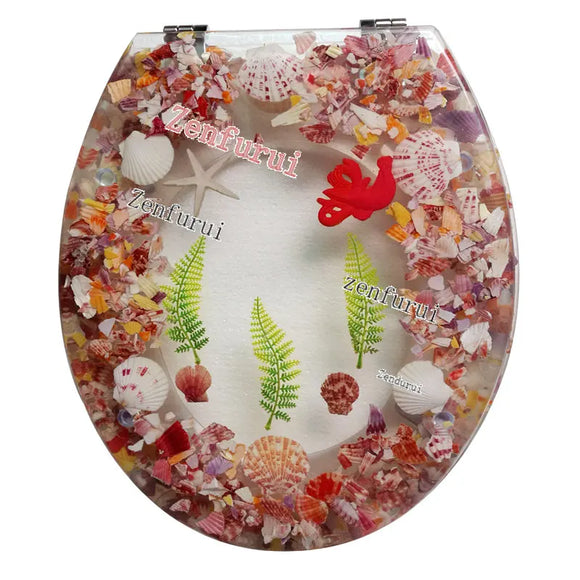 New Resin Toilet Lid Vintage Thickening Toilet Cover Plate