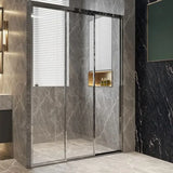 Glass Wall Partition Triple Sliding Shower Door, Hot Sale