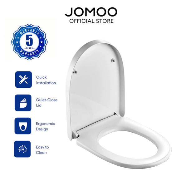 Toilet Seat Lid Cover, Quick-Attach Hardware, Durable and Removable