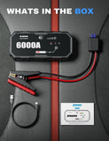 6000A Jump Starter Car Battery Portable Charger Power Bank Booster 12V