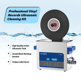 Ultrasonic Cleaner for LP 12Inch EP 7Inch Records Cleaning Tool UP Down Slow Speed