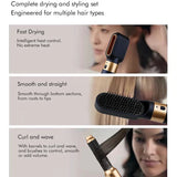 New Hair Dryer 6 in1 Multi Hair Styler Curling Iron Hair Straightener