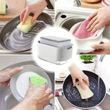 Kitchen Soap Dispenser Kitchen Bathroom Washing Tool With Sponge Holder Soap Dispenser