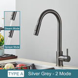 Black Kitchen Faucet Two Function Single Handle Pull Out Mixer  Hot and Cold Water