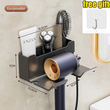 Hair Dryer Holder Wall Mounted Hair Straightener Dryer Hair Stand