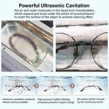 Ultrasonic Glasses Jewelry Cleaner 500ML Ultrasonic Cleaning Machine Ultrasound Washing Bath For Glasses