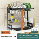 Expandable Kitchen Sink Shelf Bathroom Drainer Kitchen Storage Drying Shelf Tray