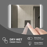 6500K Front and Blacklit Mirror Dimmable Bathroom Mirrors