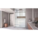 Shower Door,50-54 in. W X 76 in. H,Semi-Frameless Bypass Showers Doors