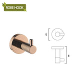 Glossy Rose Gold Bathroom Accessories 304 Stainless Steel Towel Rack Toilet Roll Paper