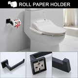 Black Bathroom Shelf kit Stainless Steel Toilet Paper Holder Towel Rack Hook Bathroom Hardwares