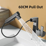 Bathroom Faucet Intelligent Temperature Sensor Brass Basin Faucet Cold Hot Water
