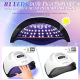 380W UV LED Nail Lamp 81LEDS Big Power Nail Lamp For Fast Curing