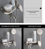 Bathroom Bathtub Shower Systems Tub and Shower Faucet Set Combo Brushed